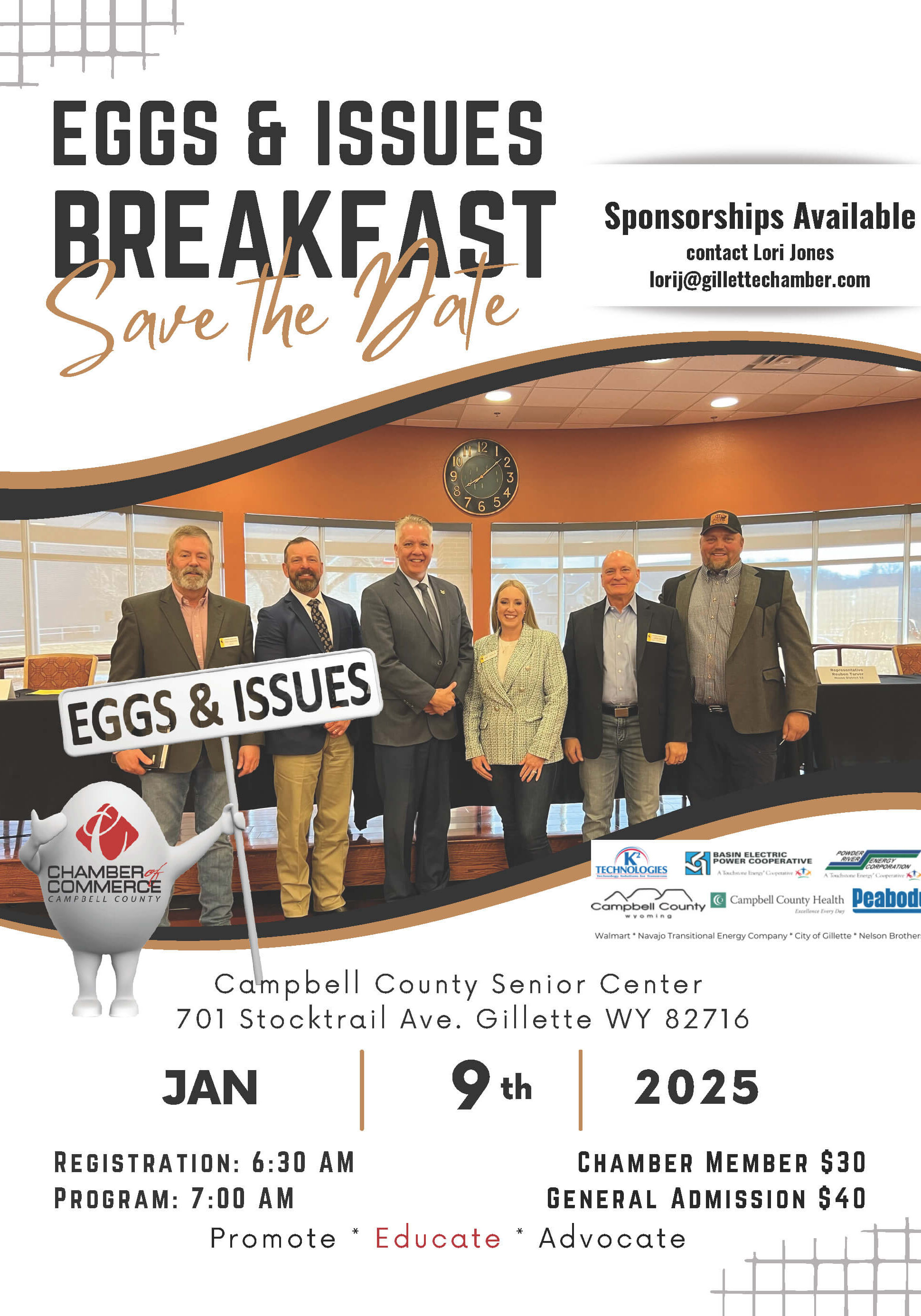 Eggs &amp; Issues Save the Date 2025